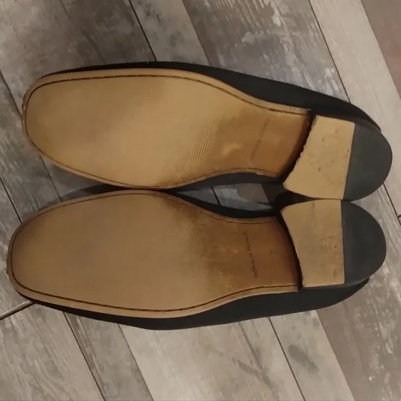 Donald Pliner Donnien Black Leather Loafer Dress Shoes Size 11M - Picture 4 of 9